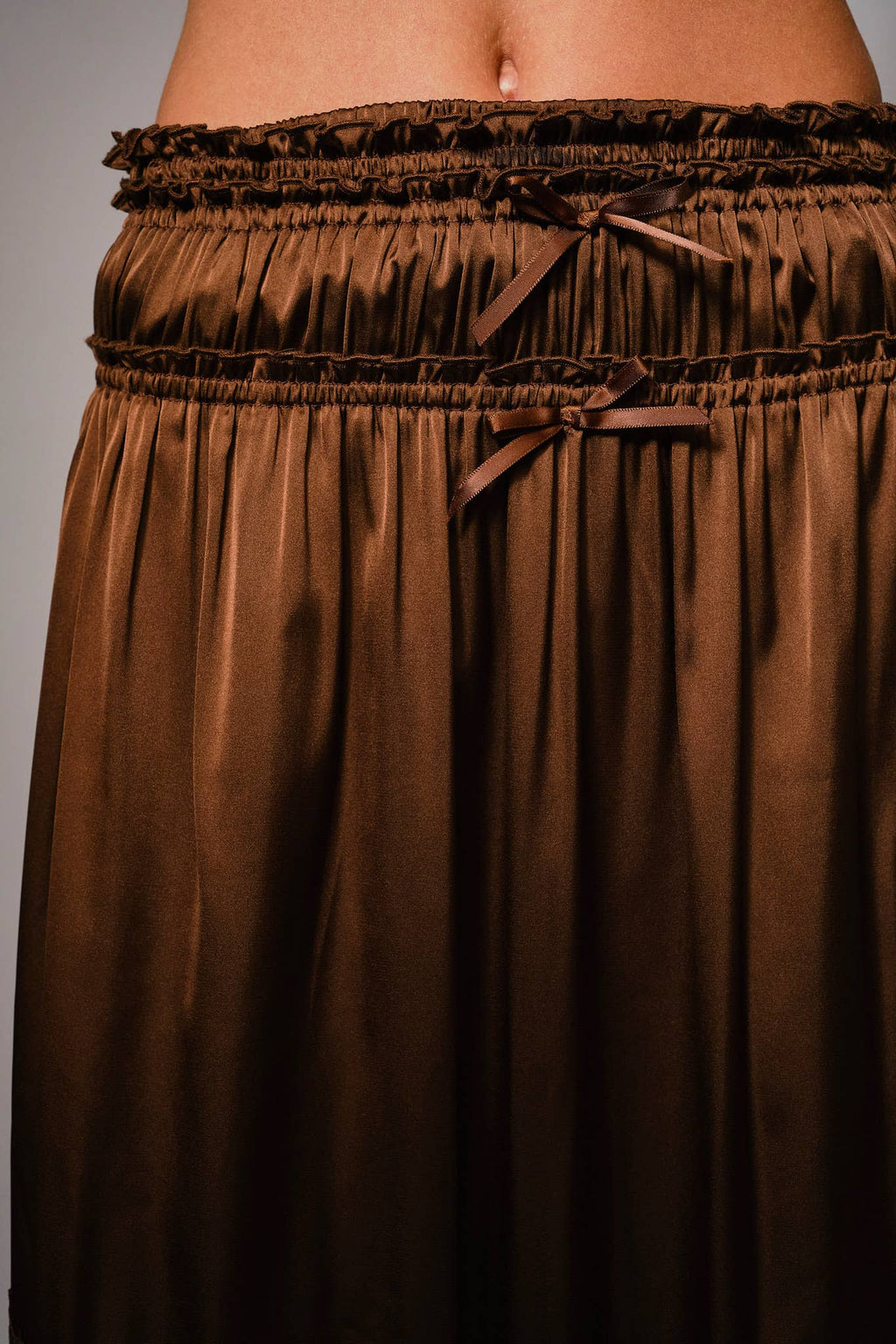 Satin Lace Insert Maxi
