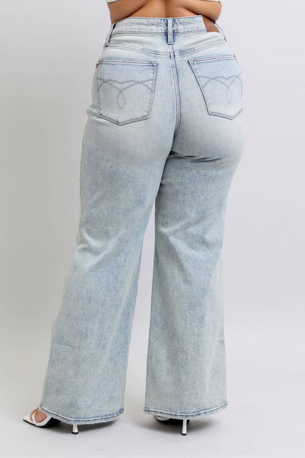 Judy Blue Plus Wide Leg Retro Acid Wash JB88867
