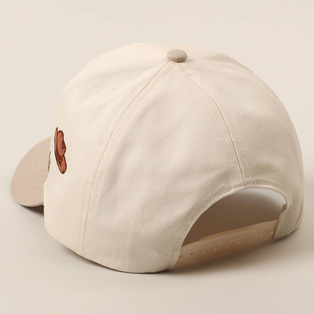 Cowboy Hat Cactus Heart Embroidery Trucker Hat