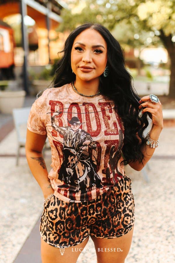 Rodeo Cowboy Printed Short Sleeve Shirt
