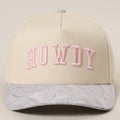 HOWDY Embroidered Two-Tone WHITE CAMO Trucker Hat