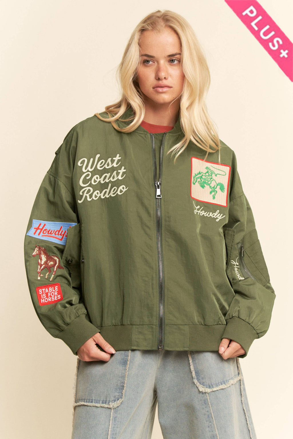 *PLUS WEST COAST RODEO EMBROIDERED BOMBER JACKET MAY 4-6