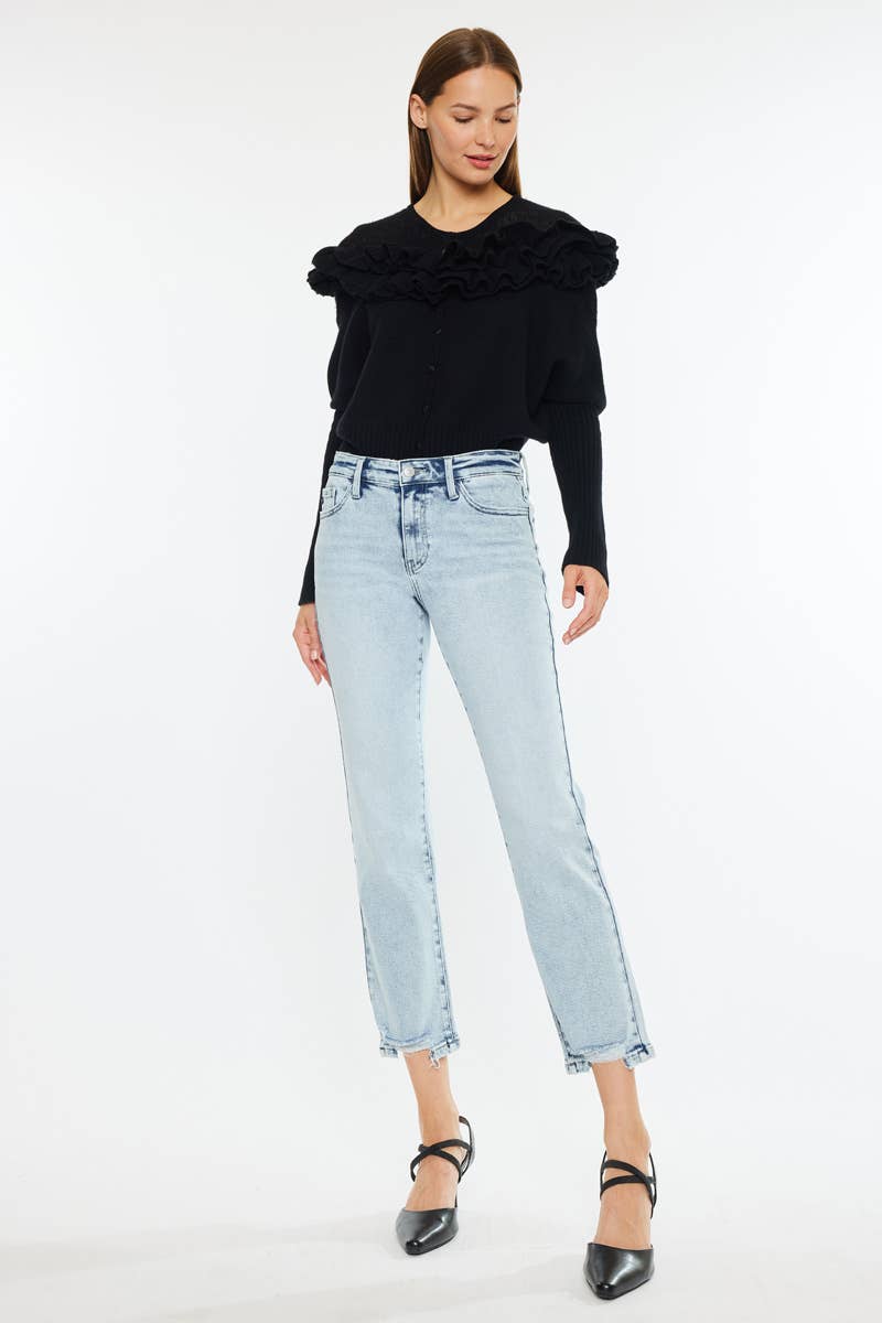 Kan Can Straight Cropped Jeans KC20063M