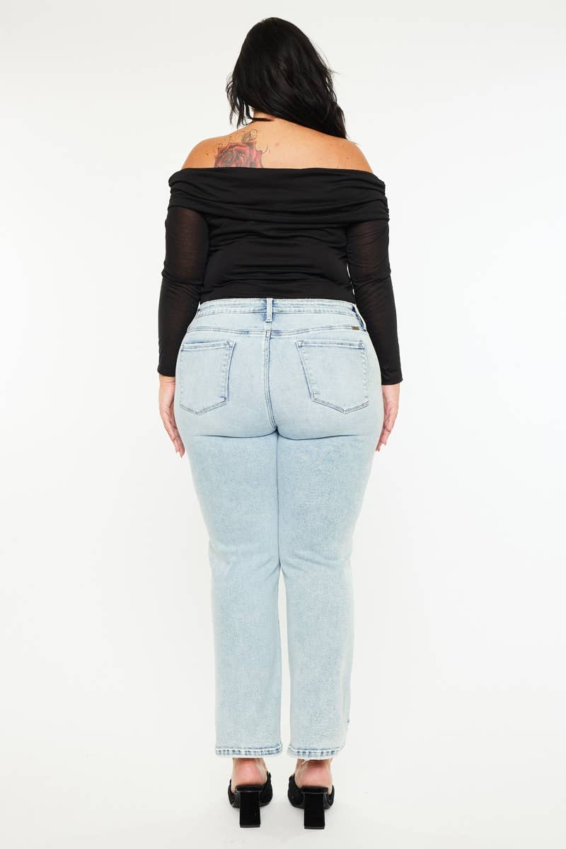 Kan Can Mid Rise Crop Straight Plus KC20063-Plus