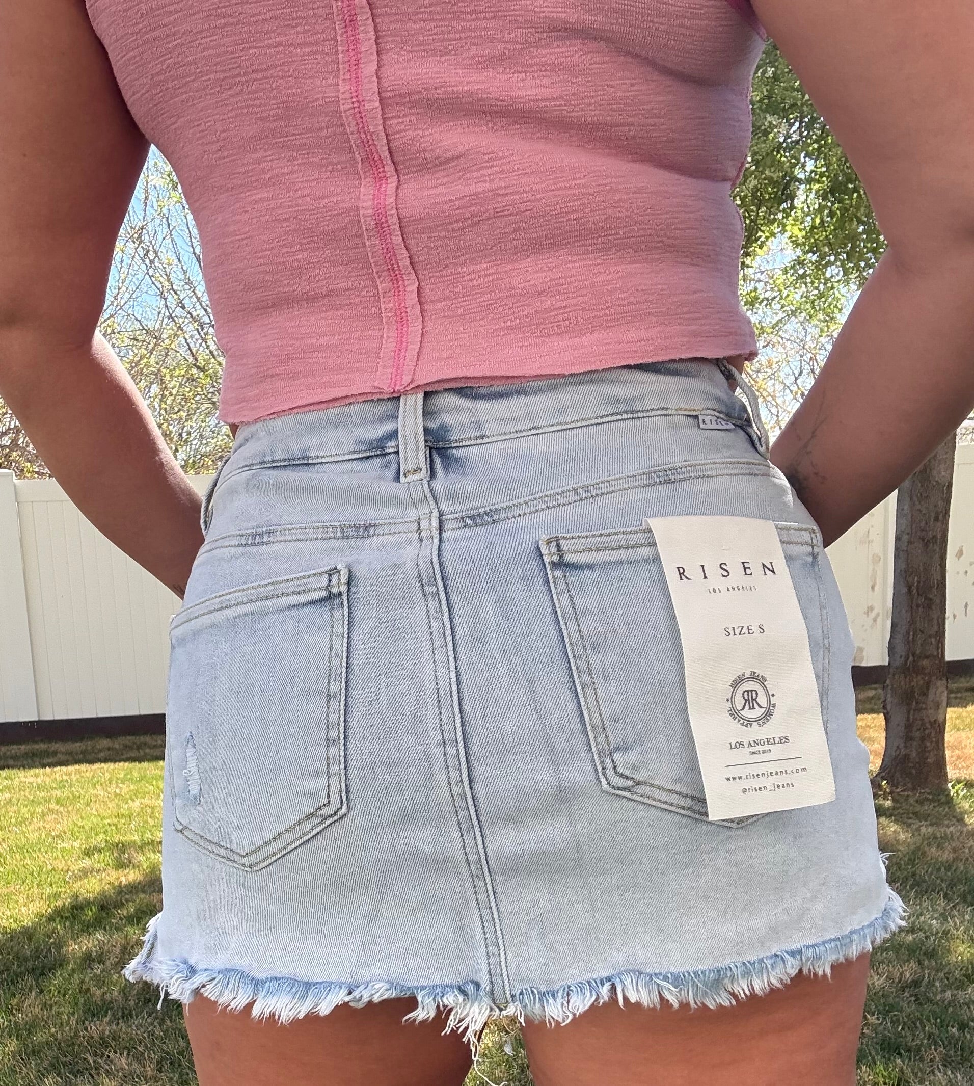 Risen Skort light wash RDS6369