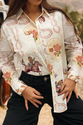 Western Pattern Button Down