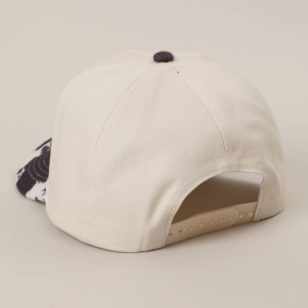 You Look Like You Love Me Embroidered Animal Print Trucker