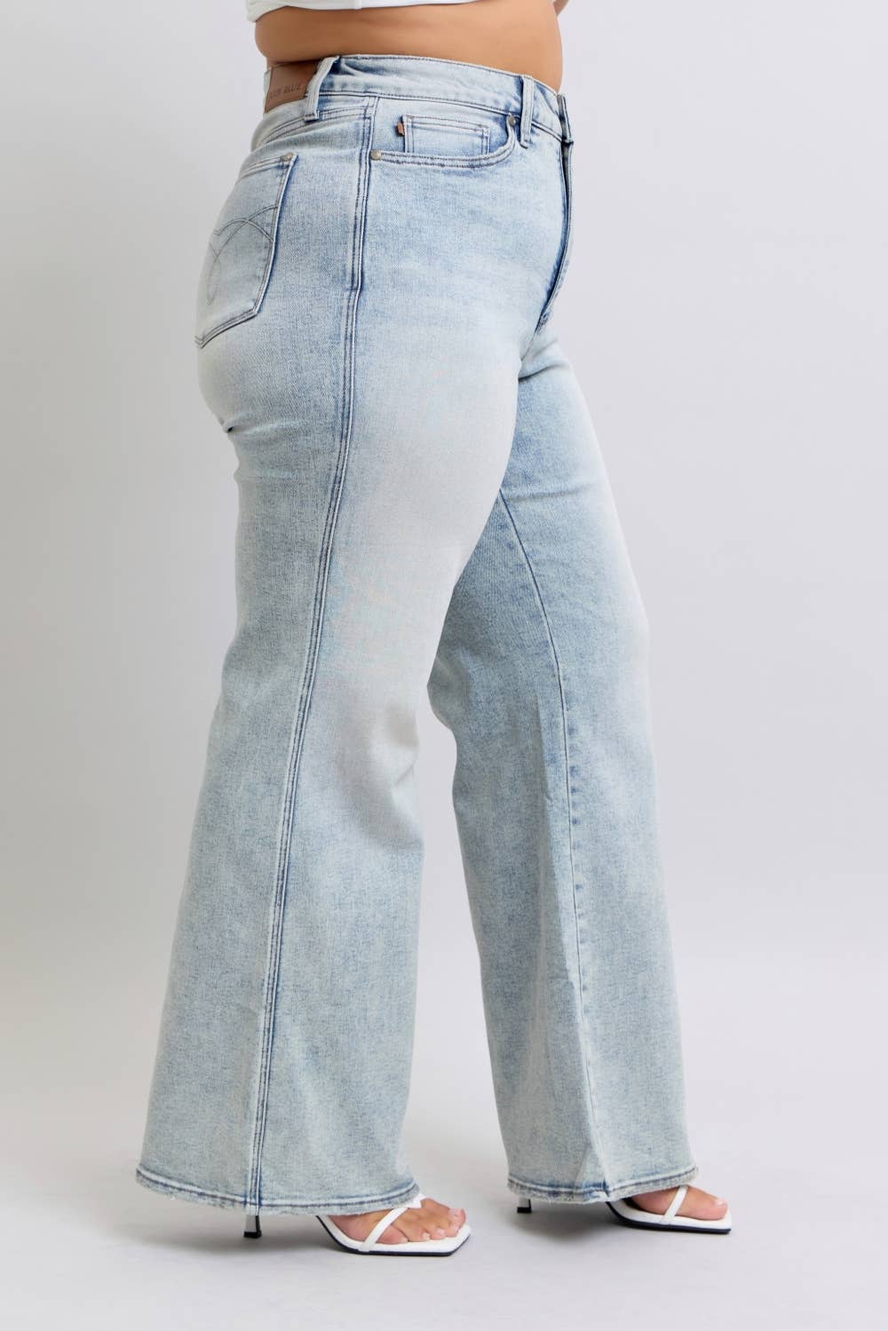 Judy Blue Plus Wide Leg Retro Acid Wash JB88867