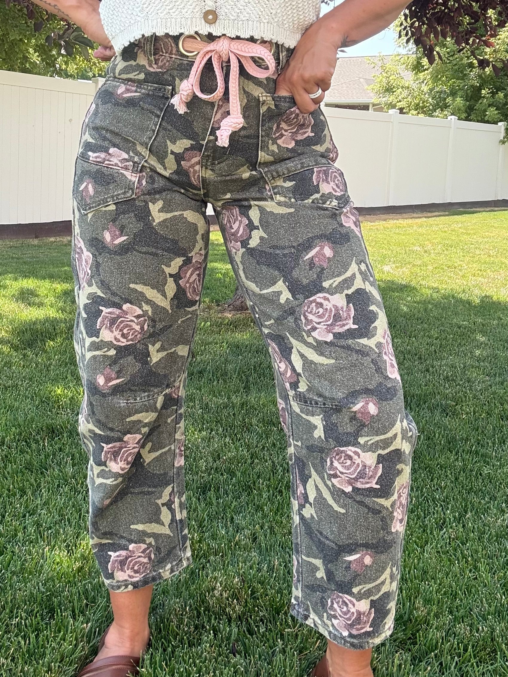 Camo Rose Pants