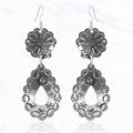 Cut Out Teardrop, Concho Dangle Earrings