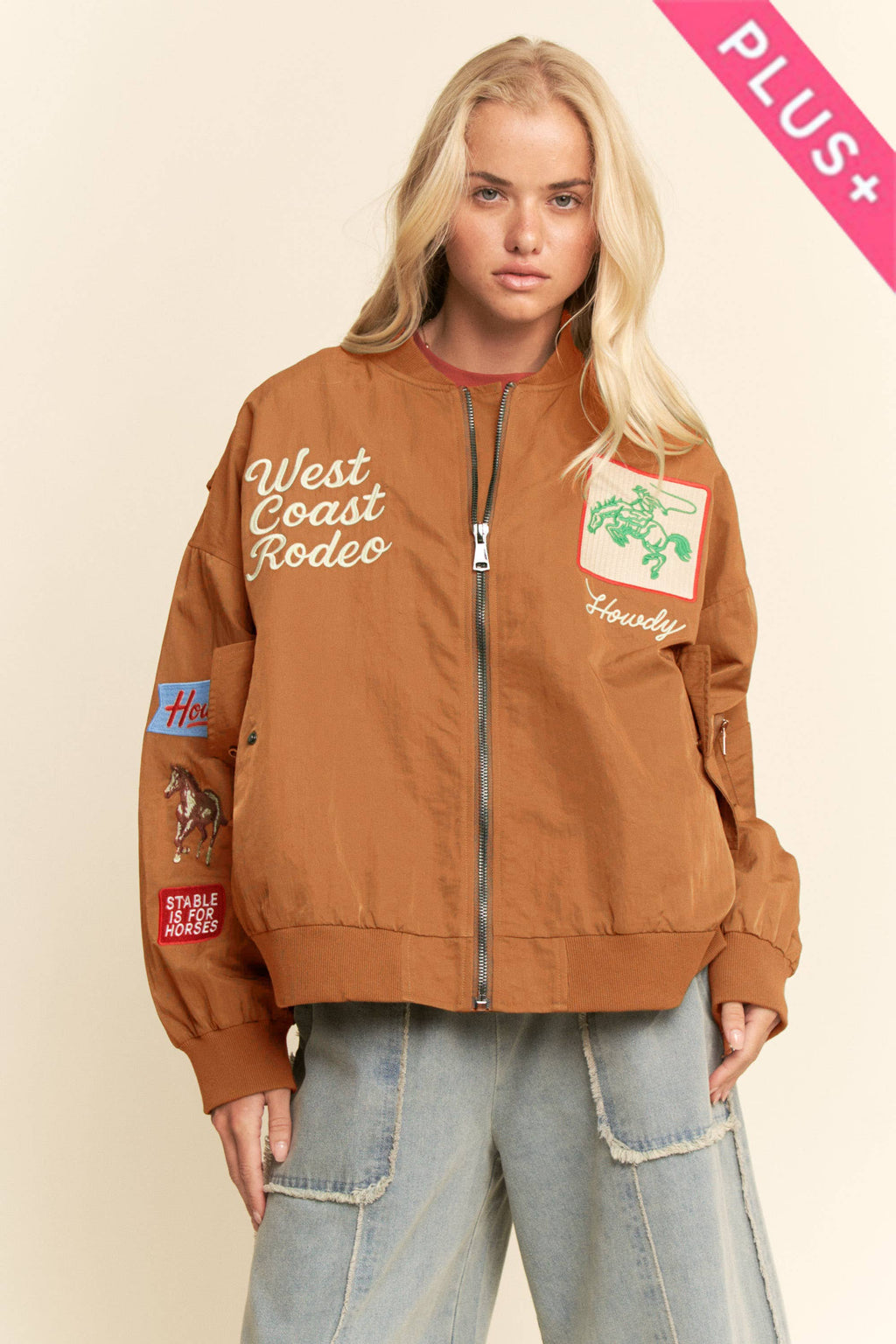 *PLUS WEST COAST RODEO EMBROIDERED BOMBER JACKET MAY 4-6