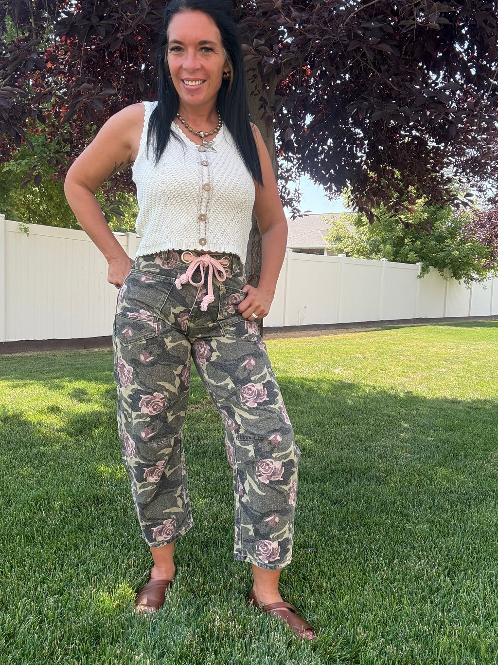 Camo Rose Pants