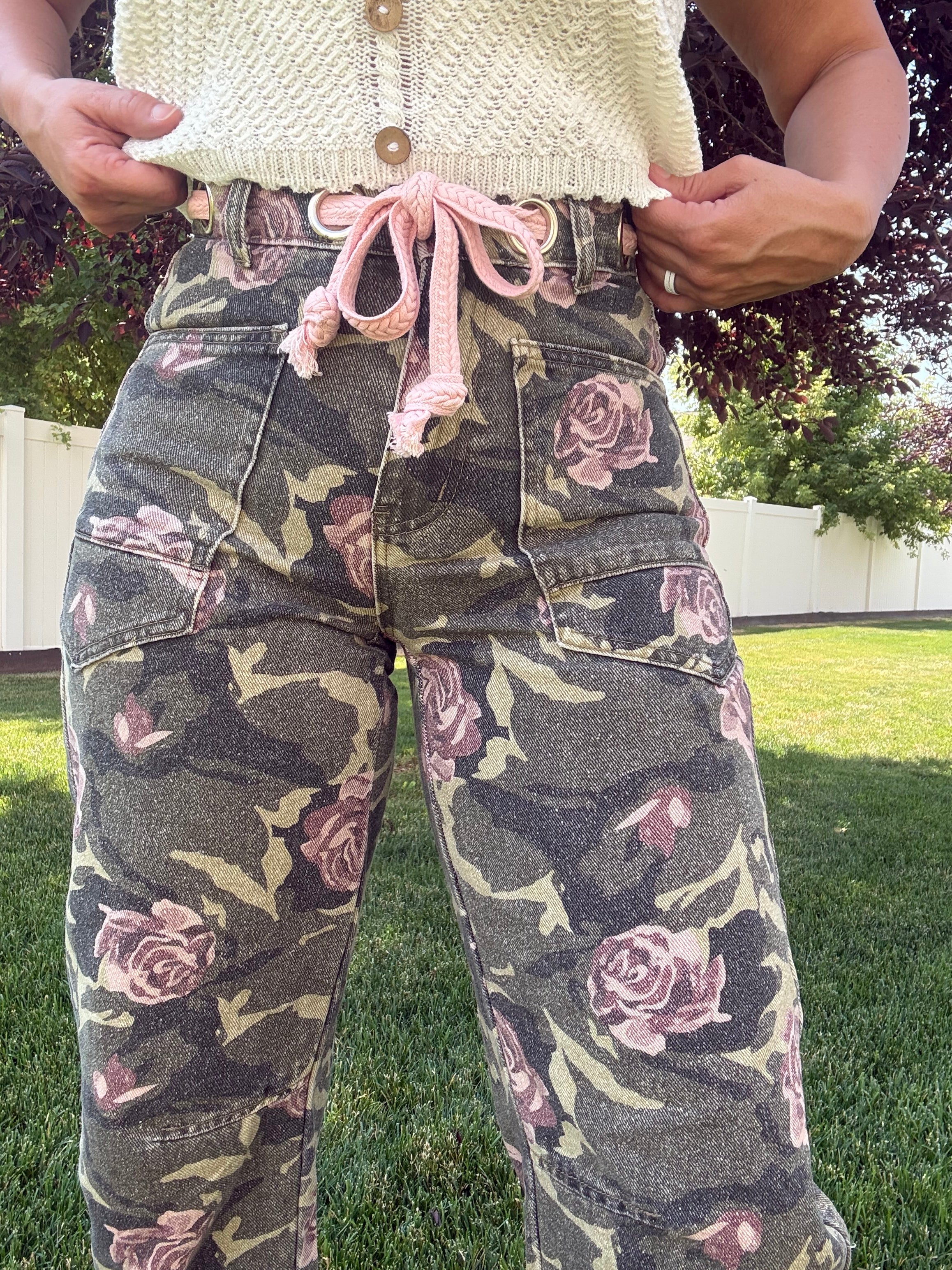 Camo Rose Pants