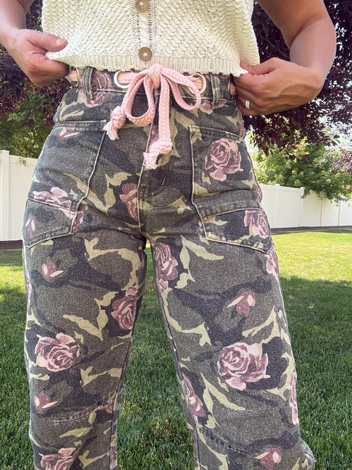 Camo Rose Pants