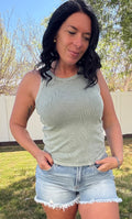 High Rise Side Slit Shorts RDS6142SZ