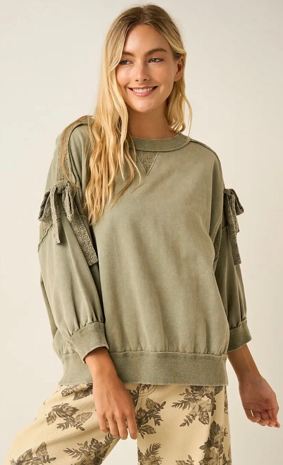 Bow Tie Sleeve Top