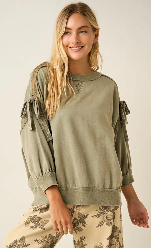 Bow Tie Sleeve Top
