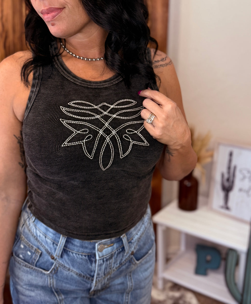 Boot Stitch Tank Top