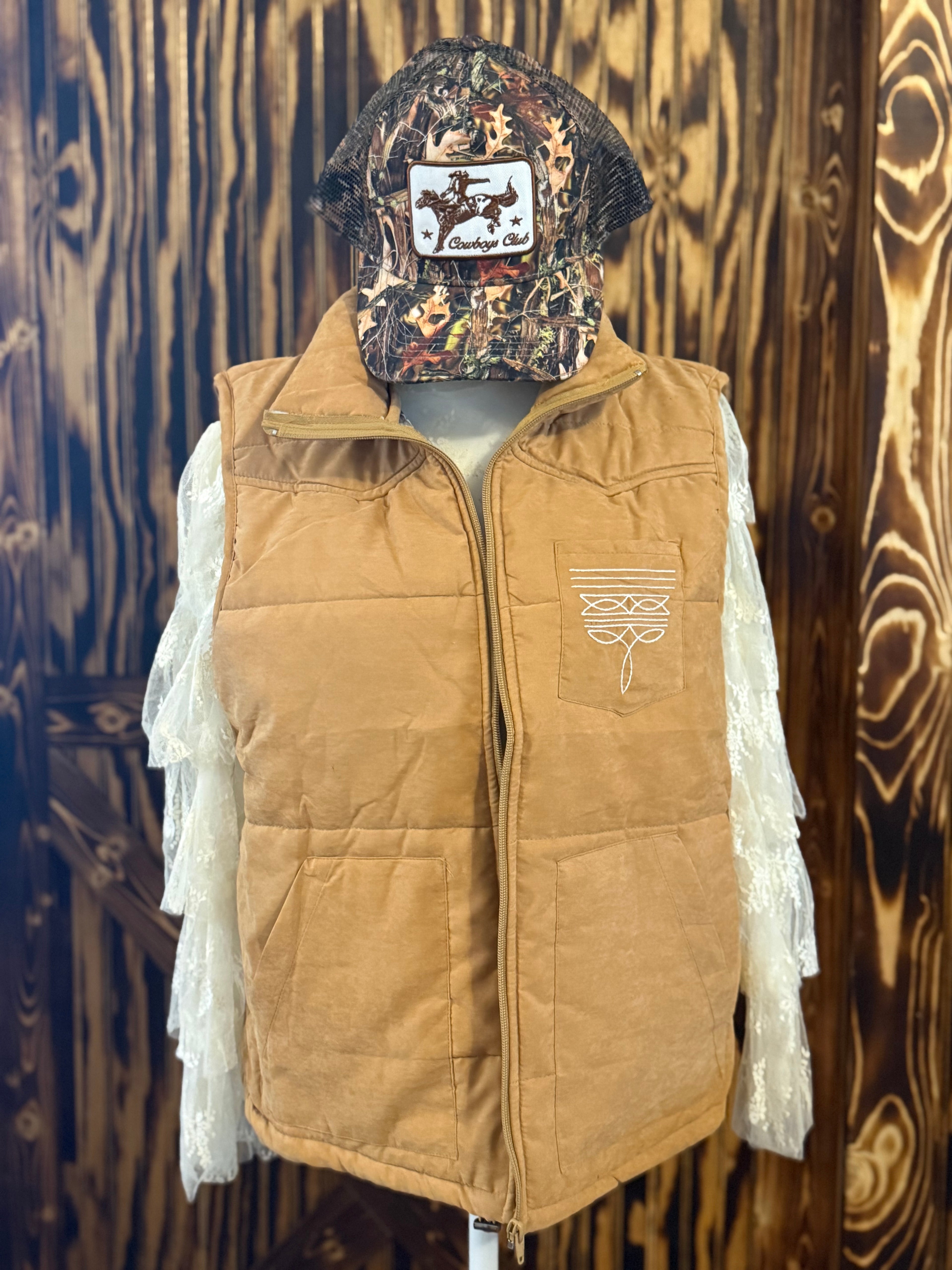 Camel Puffer Boot Stitch