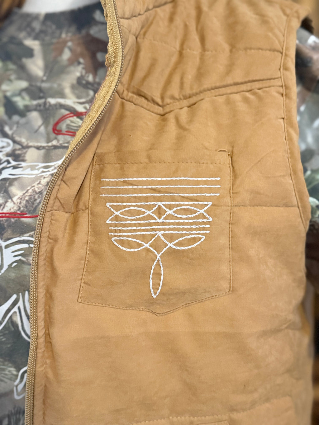 Camel Puffer Boot Stitch