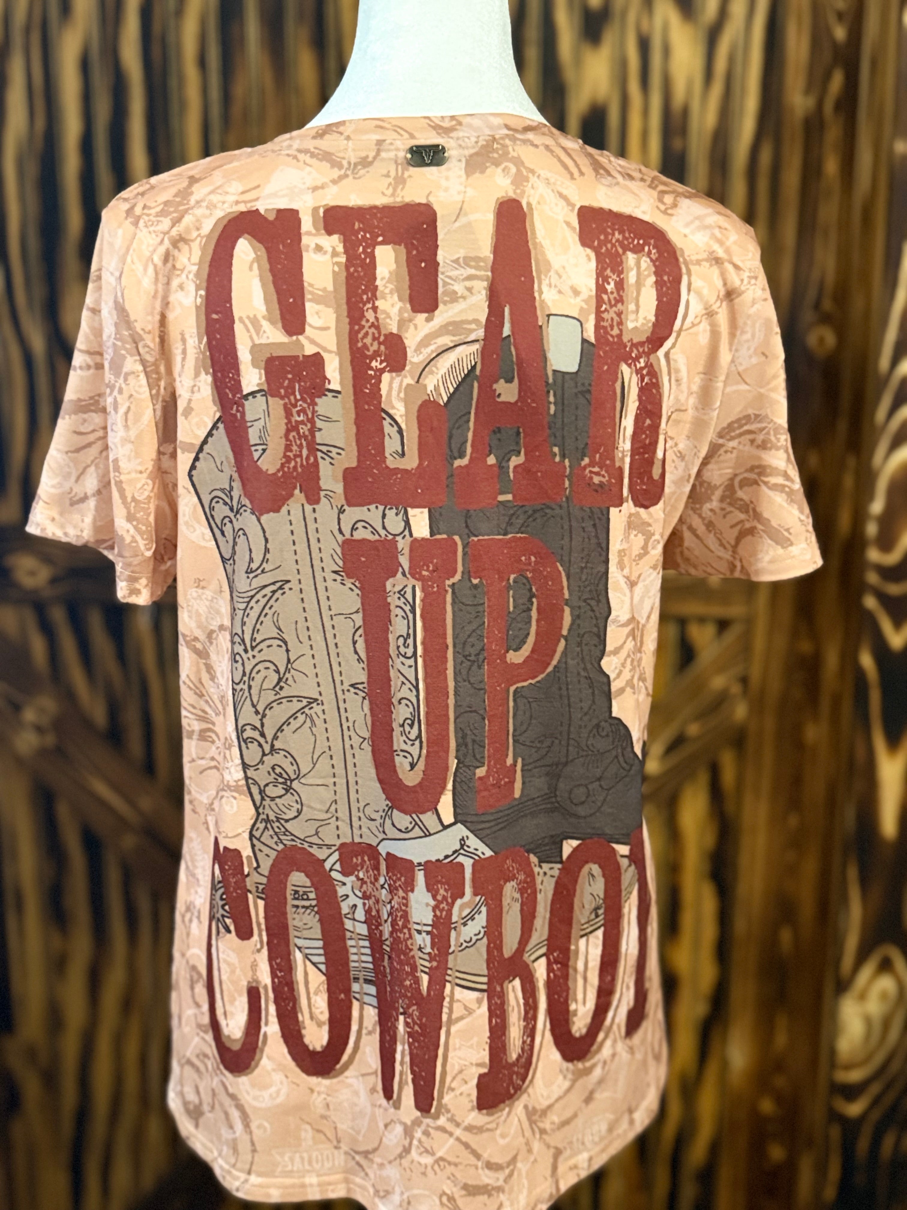 Rodeo Cowboy Printed Short Sleeve Shirt