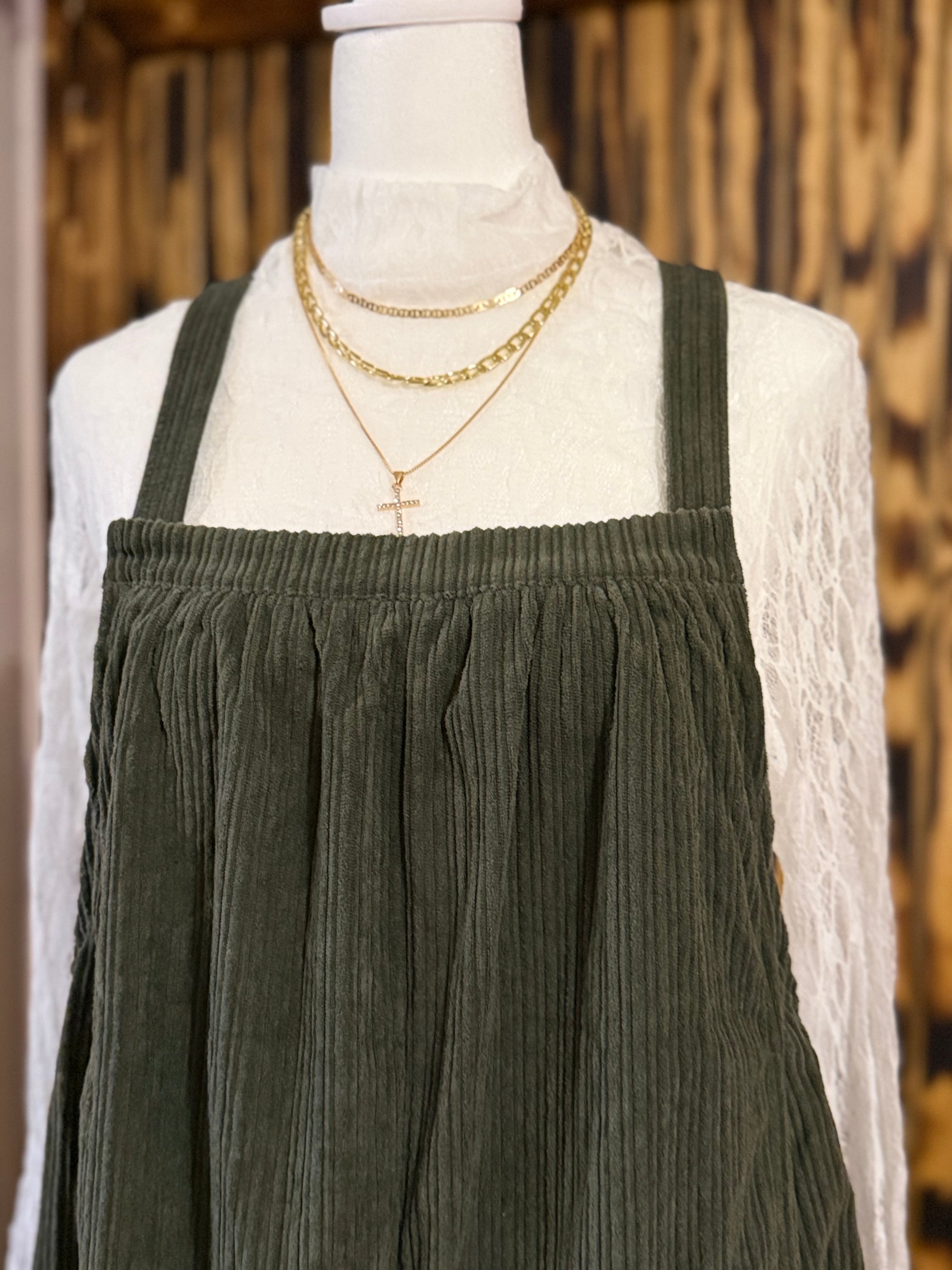Loose Fit Corduroy Overall
