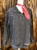 Studded Creek 1/4 Zip Midnight
