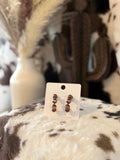 Copper Navajo bead hoops