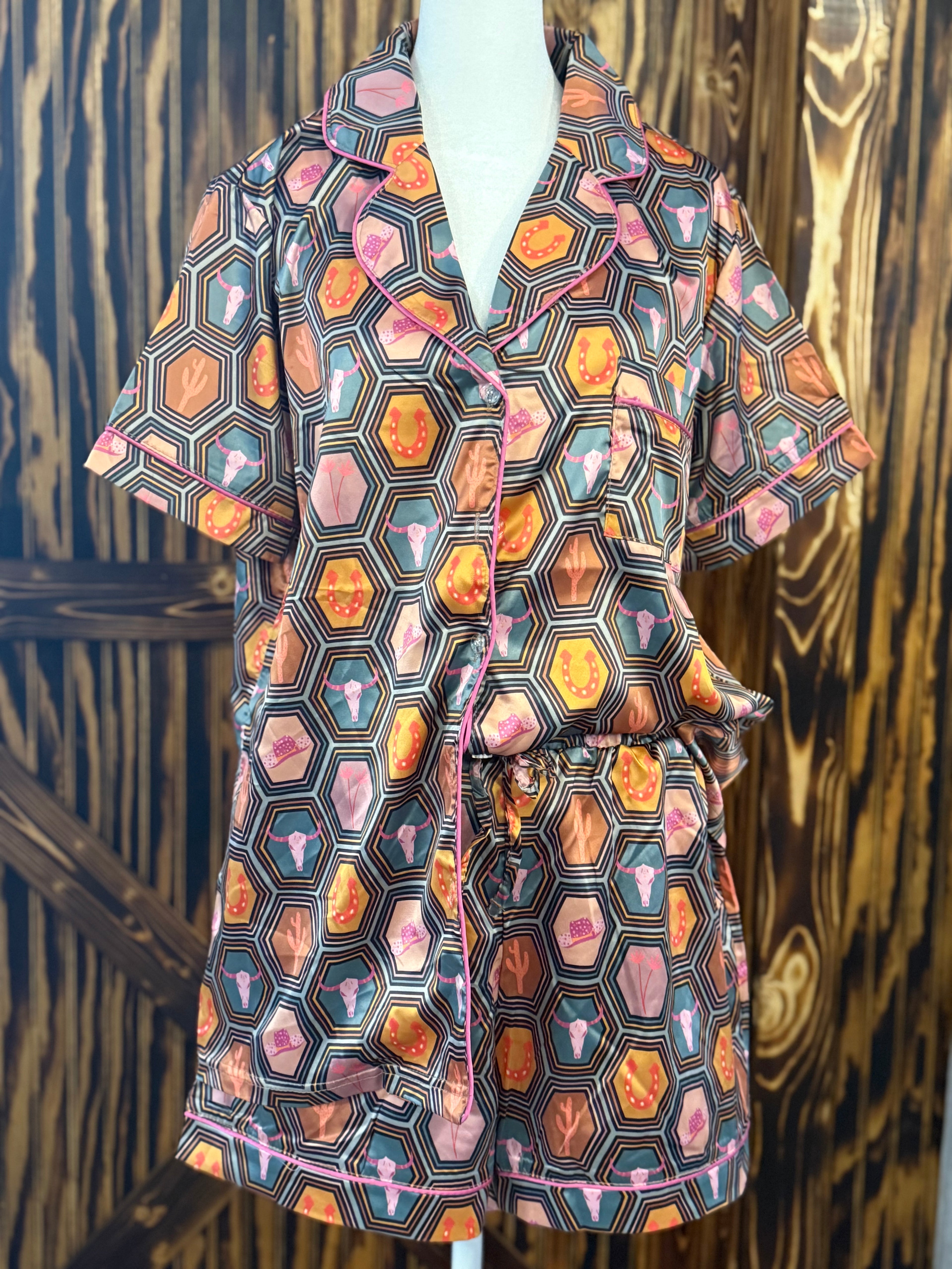 Retro Cowgirl PJ Set