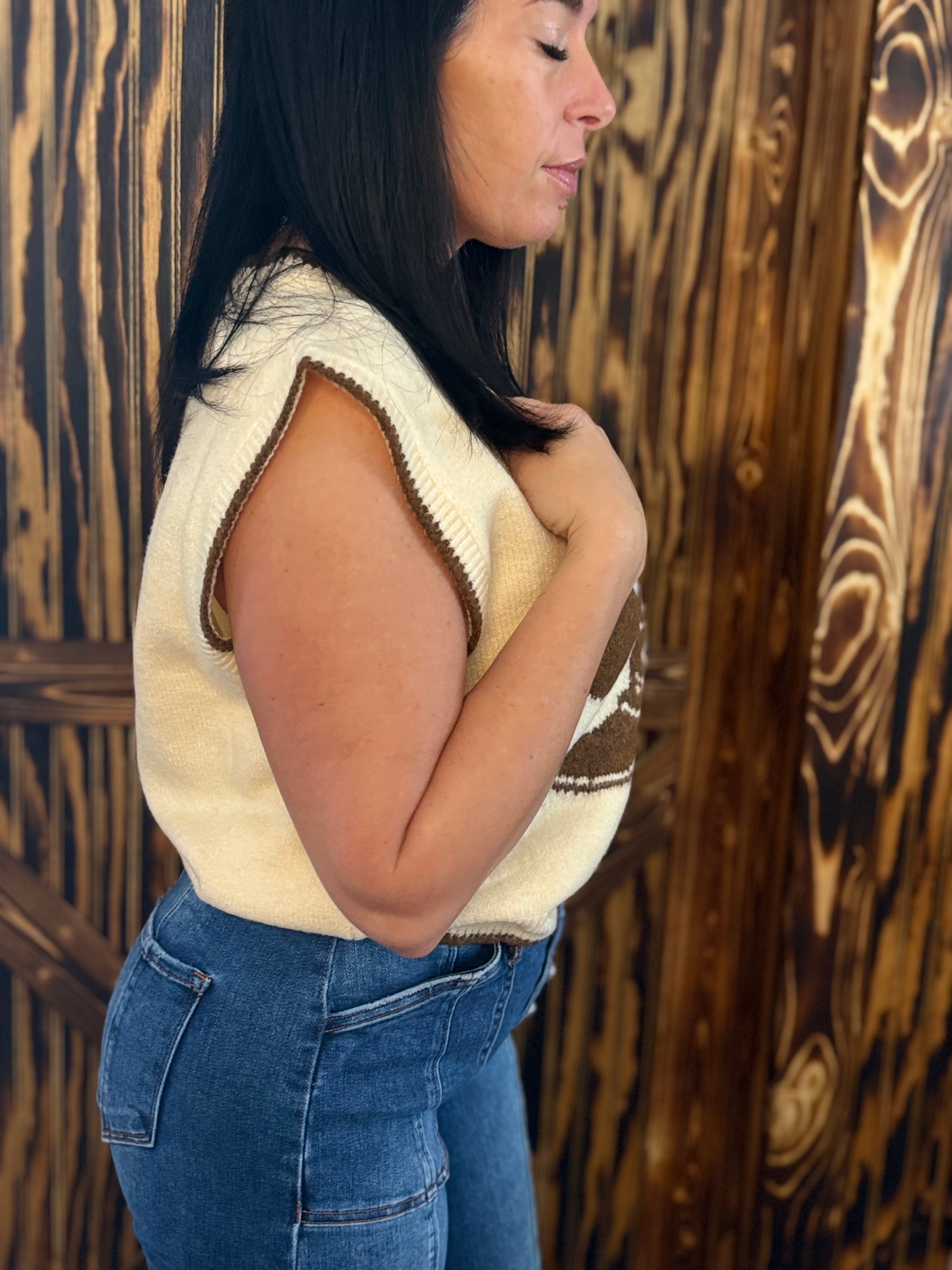 Saddle Up Sleeveless Sweater