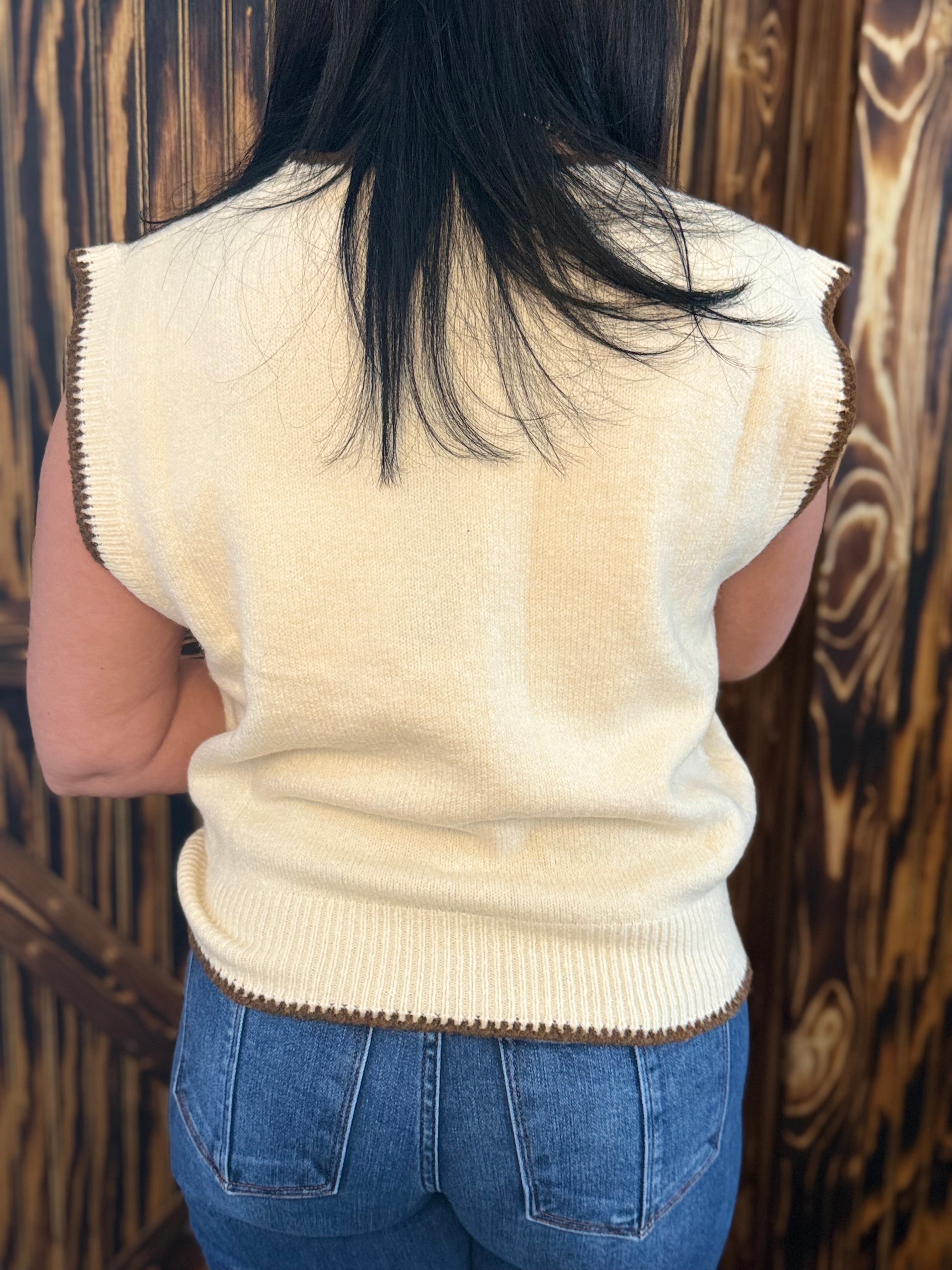 Saddle Up Sleeveless Sweater