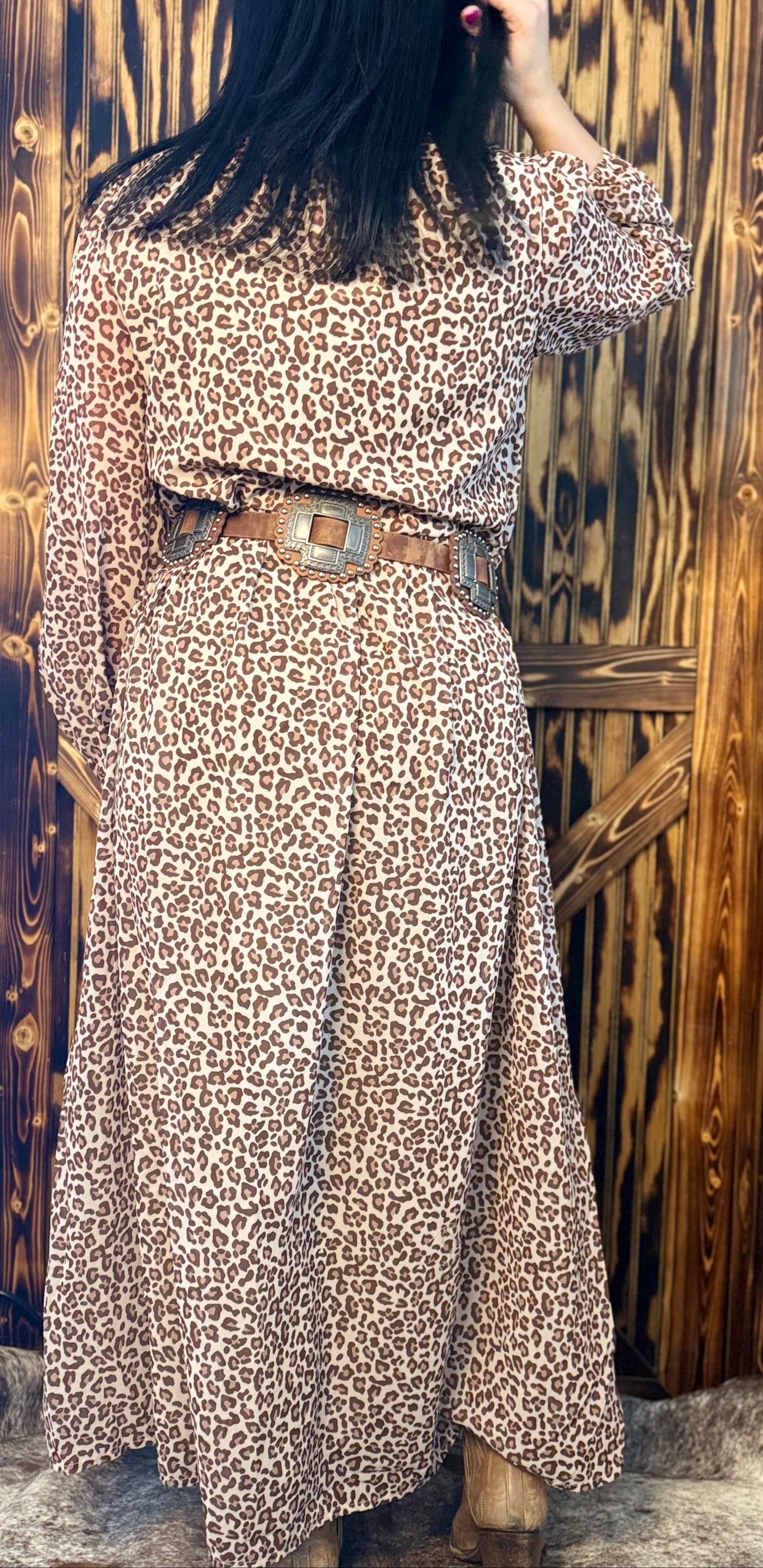 Light Cheetah Dress