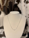 Sterling Silver Small Paperclip Chain Necklace