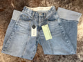 High Rise Low Curve Western Barrel Jeans