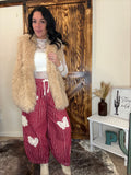 Faux Shearling Shaggy Vest