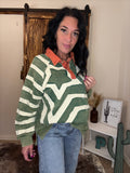 Green Collard Star Top