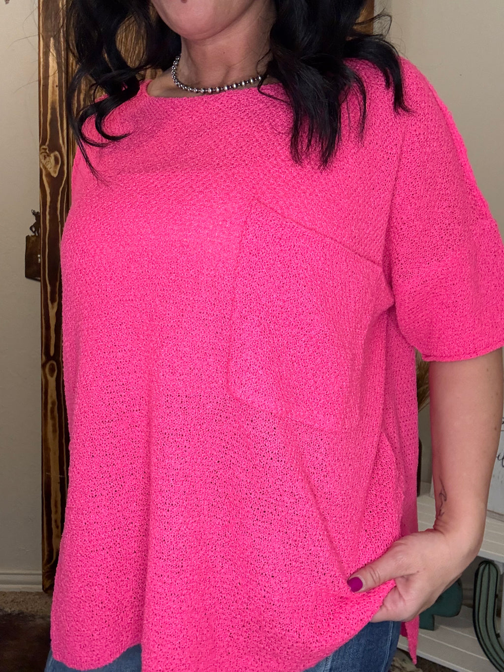 Front Pocket Knit Sweater