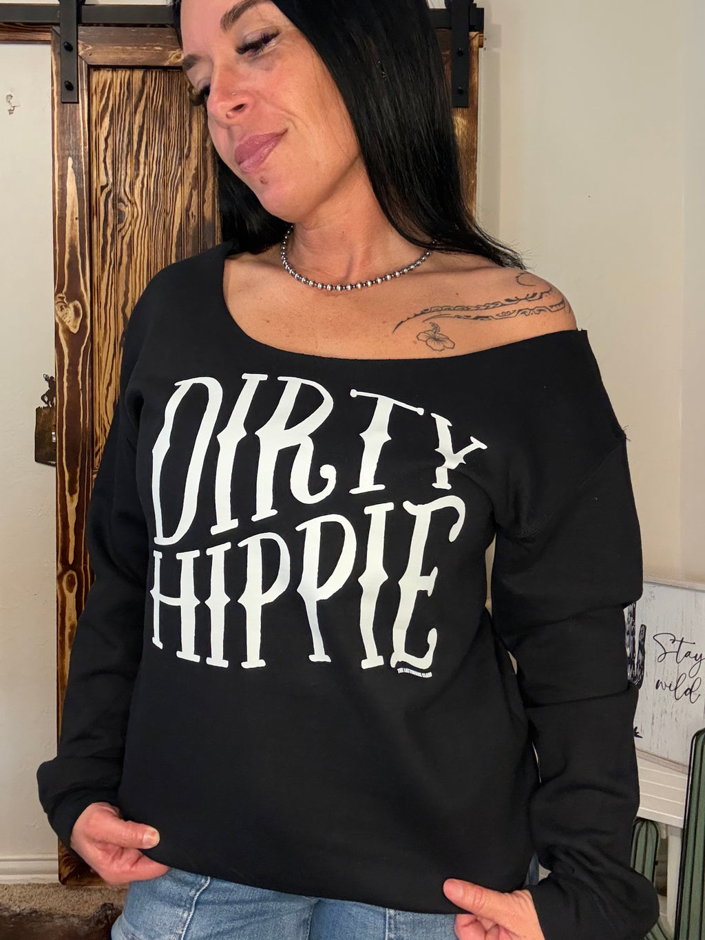 Dirty Hippie Black Sweatshirt