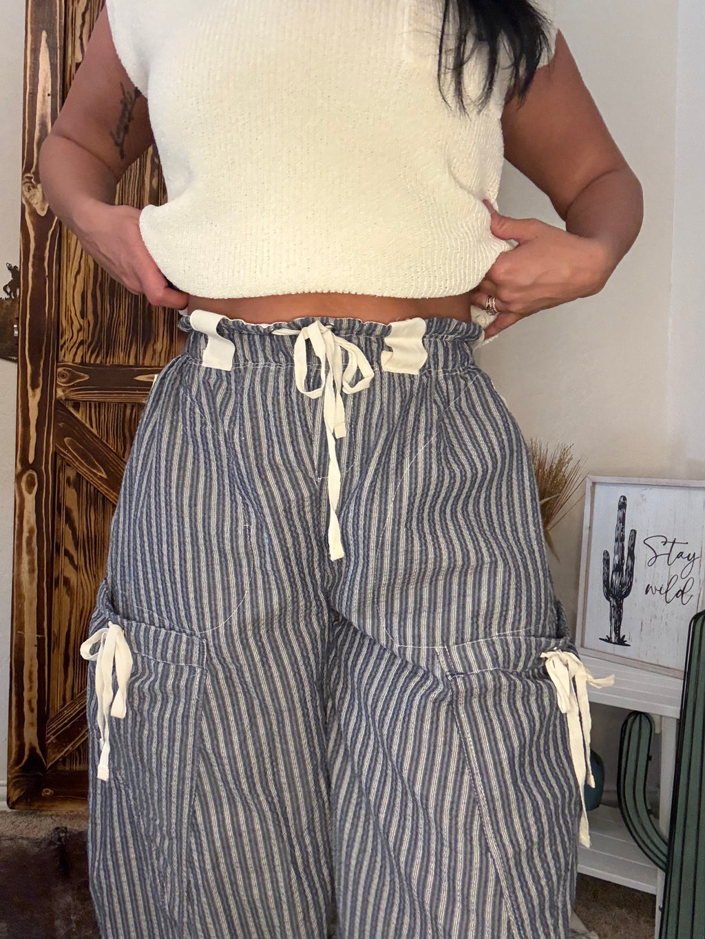Stripped Jogger Pants
