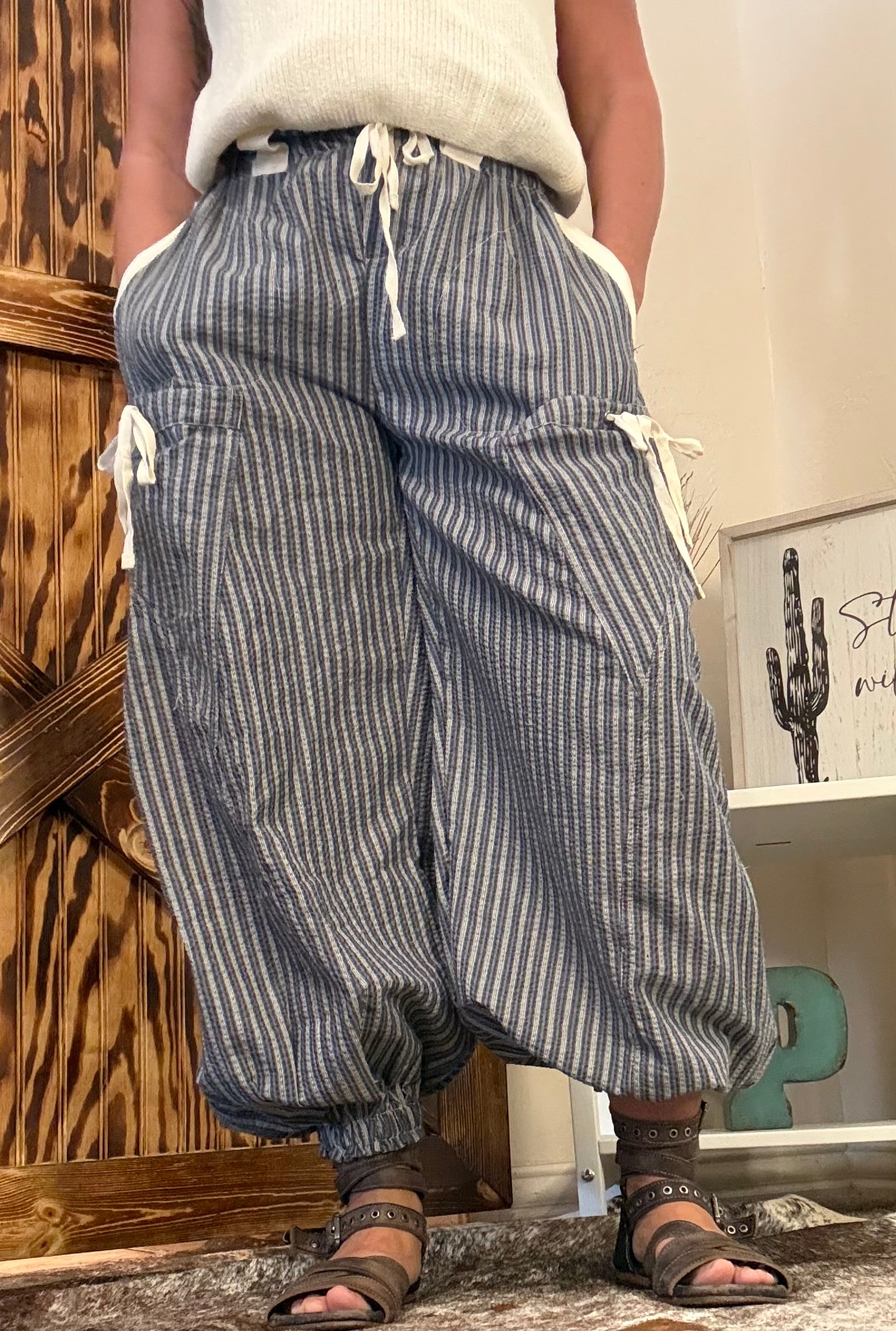 Stripped Jogger Pants