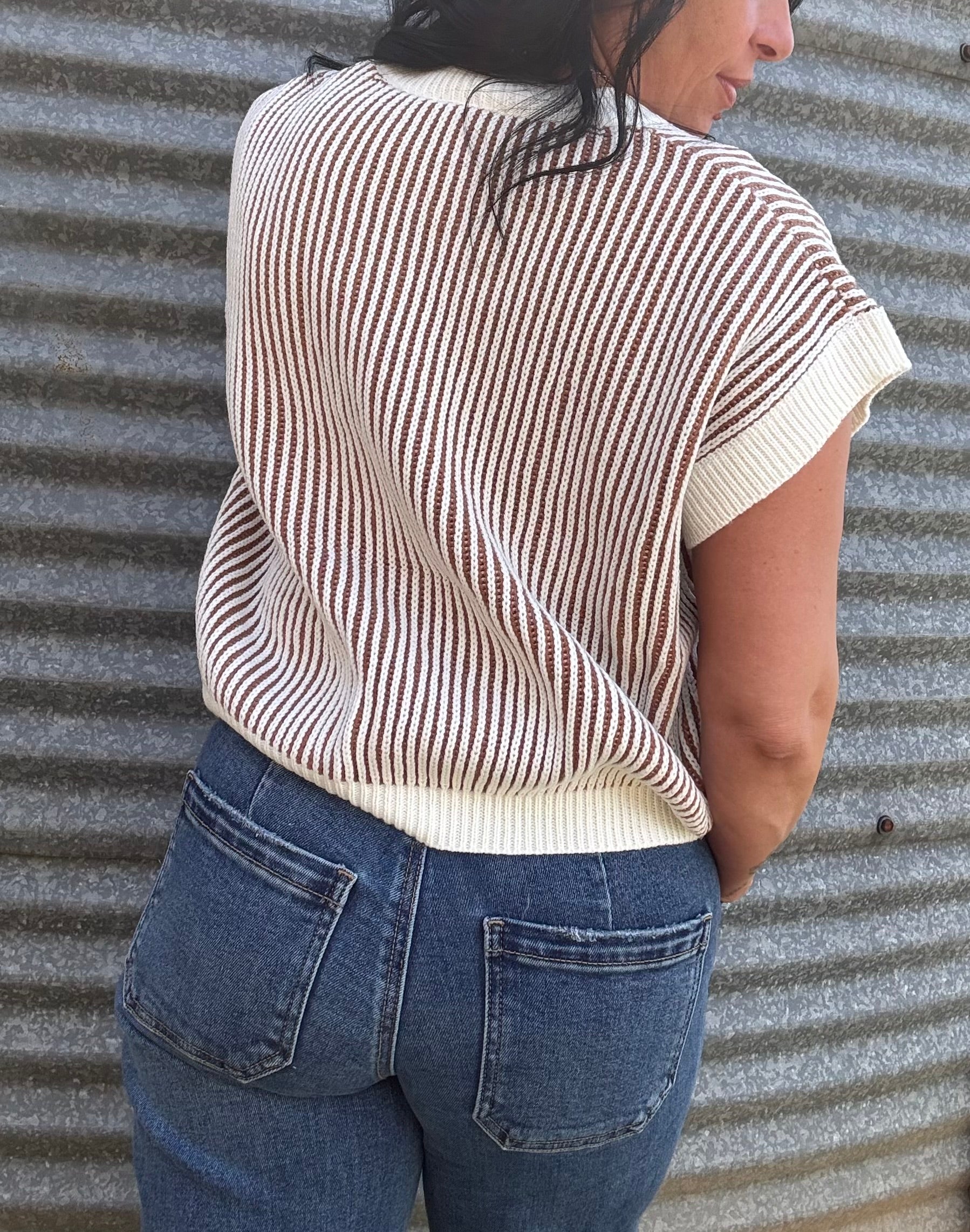 Cinnamon Stripe Sweater