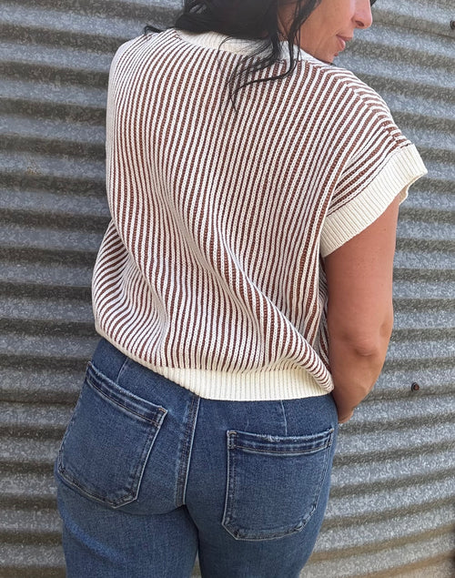 Cinnamon Stripe Sweater