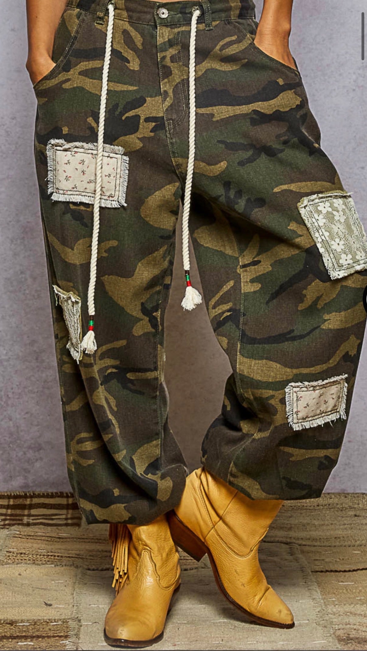 Olive Camo Joggers