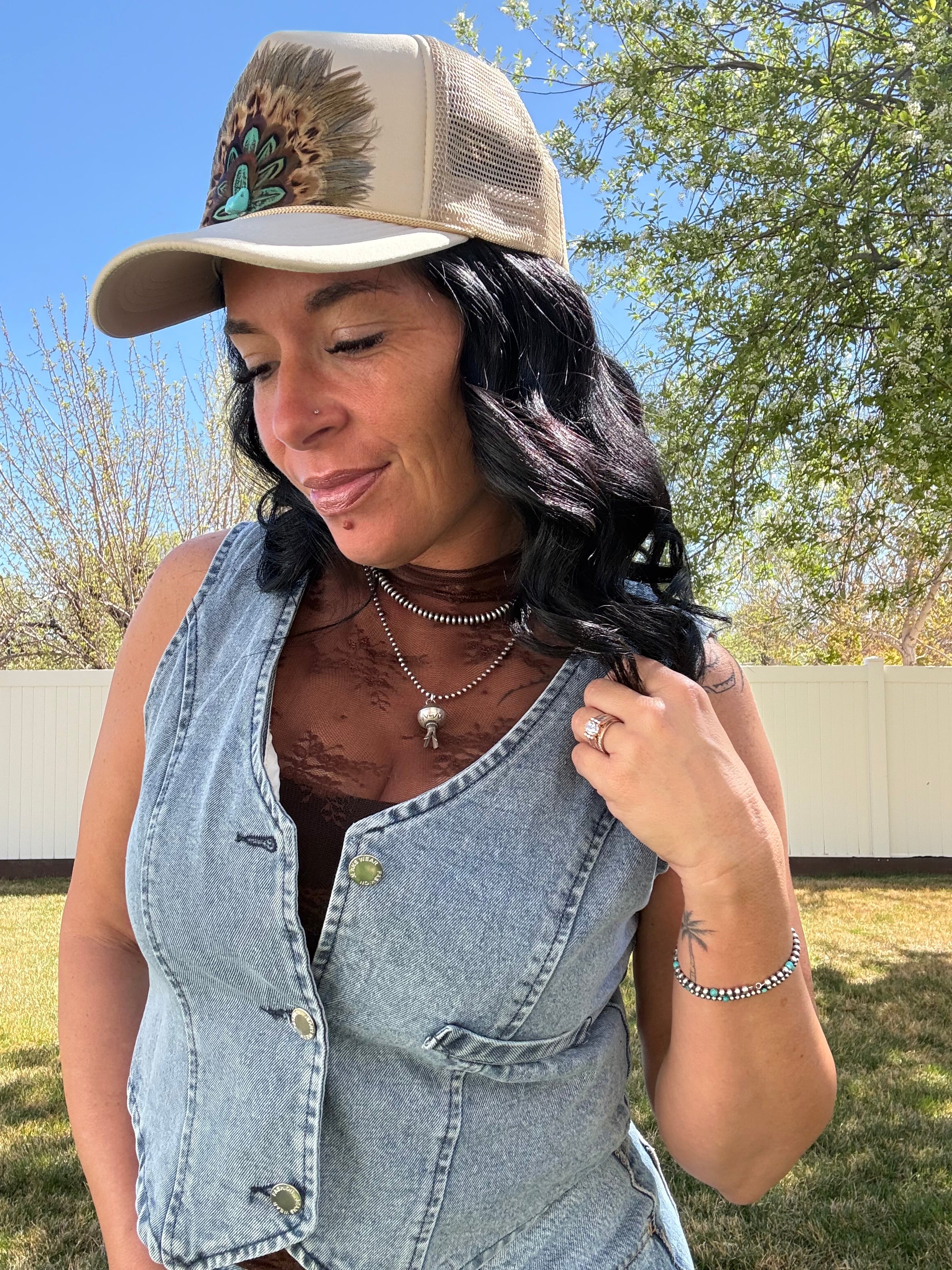 V-Neck button down Denim Vest