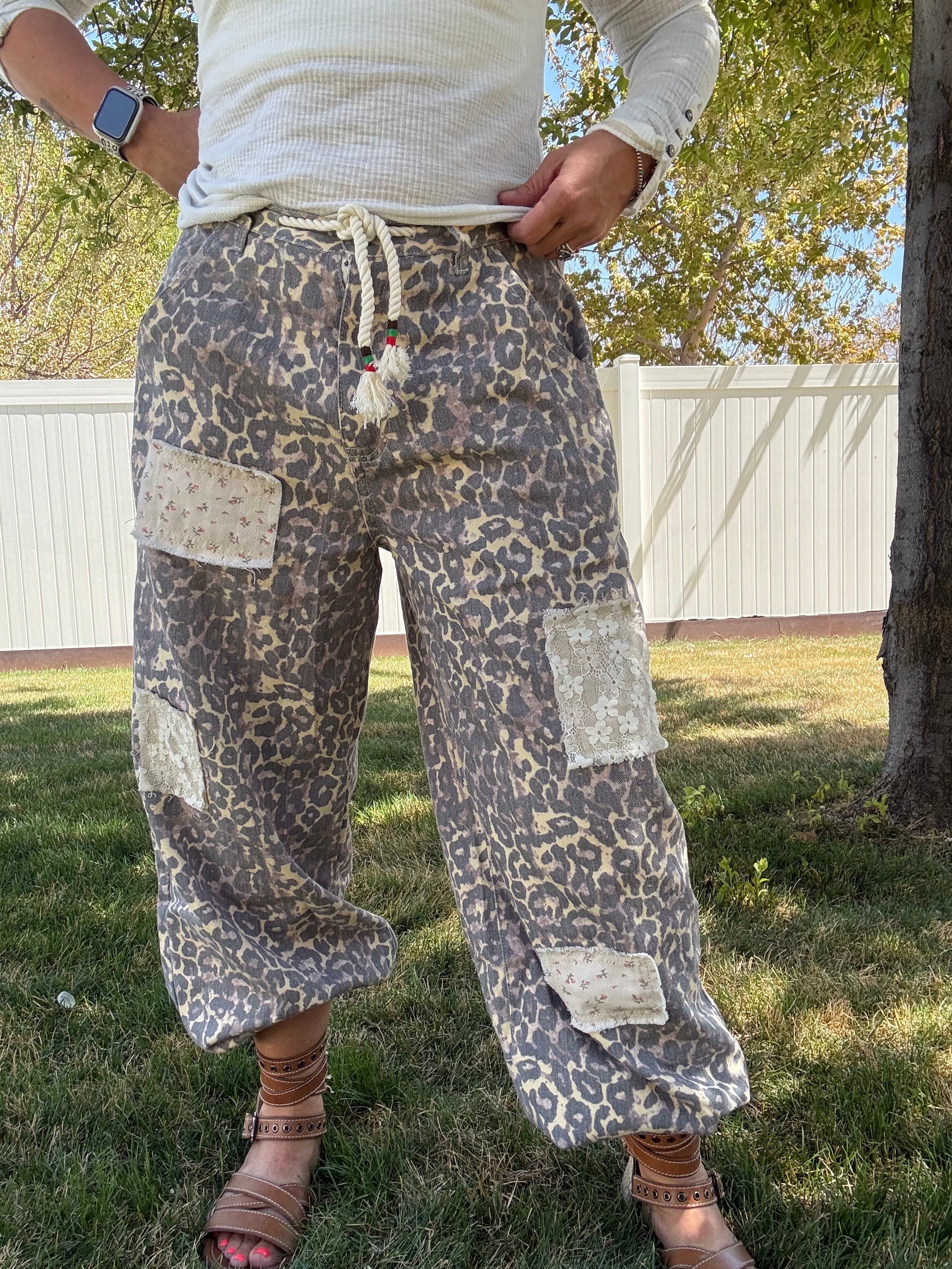 Cheetah Patch Joggers