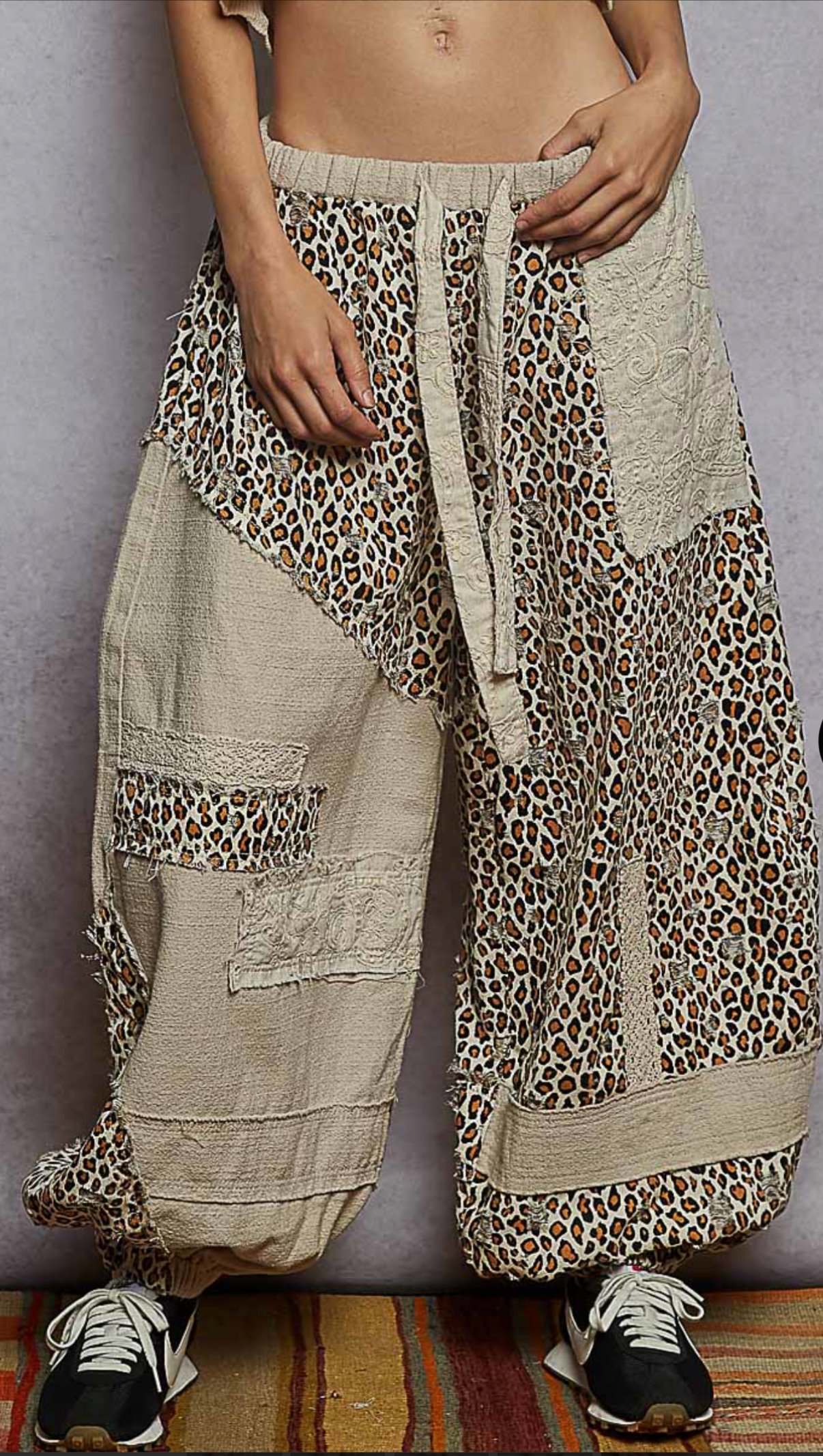 Cheetah Almond Joggers