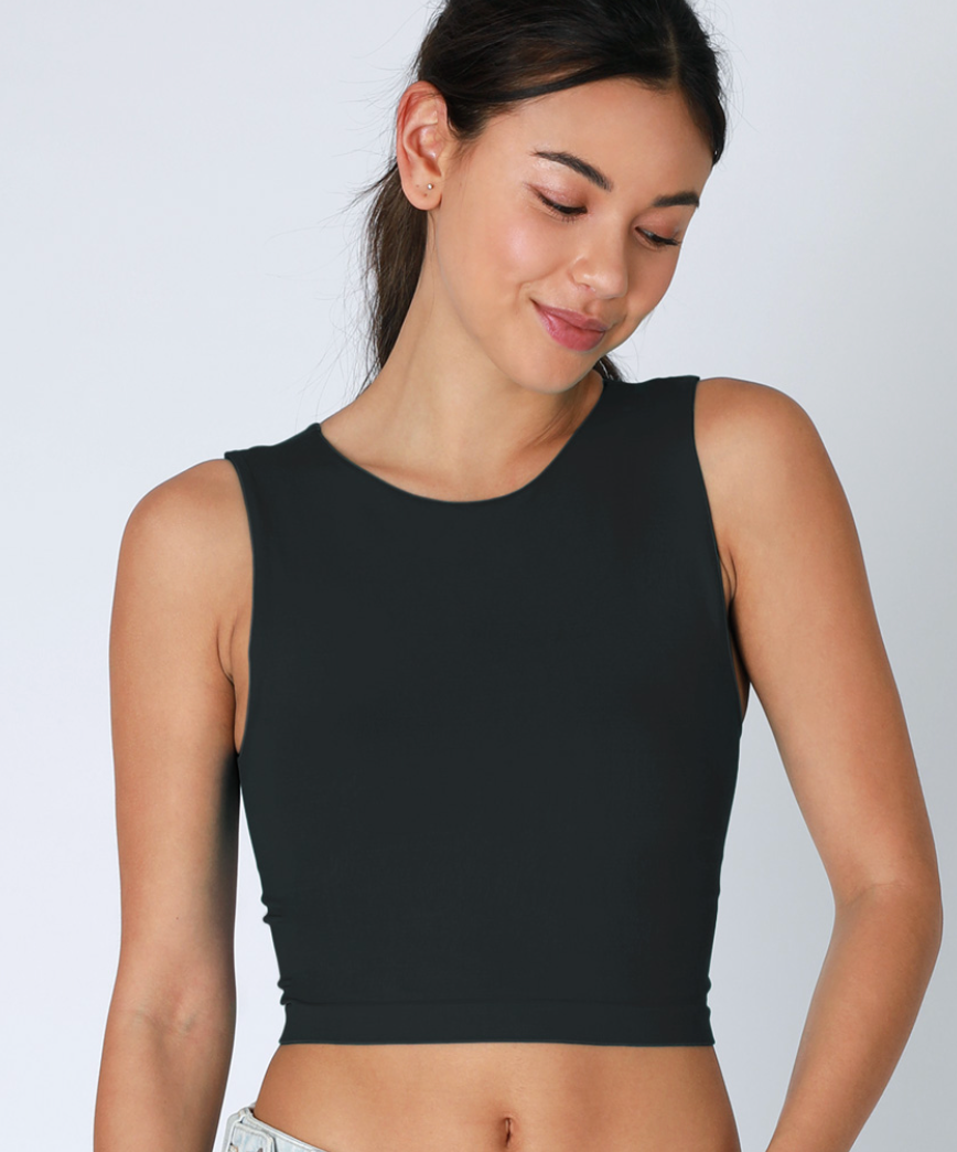 Crew Neck Crop Top