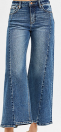 High Rise Crop Wide Front & Back Risen Jeans - Plus PWC21356X