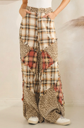 Plaid Leopard Pants