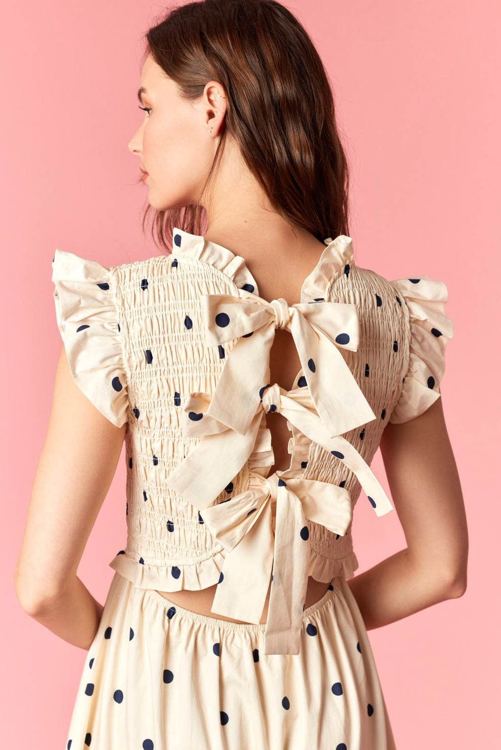 Polka Dot Tiered Maxi Dress